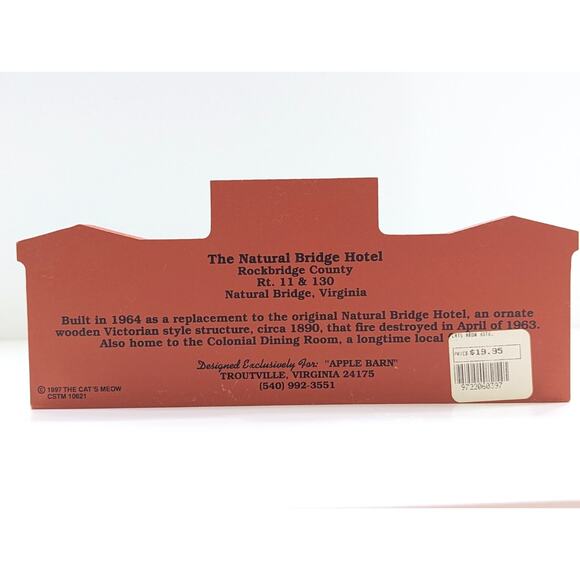 The Cat’s Meow Village Shelf Sitter – Natural Bridge Hotel, Virginia (1997) - Picture 5 of 14